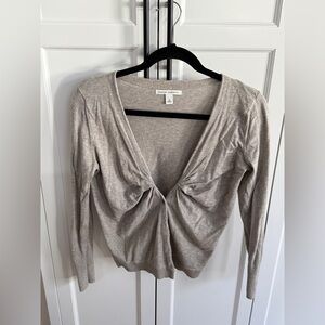 Banana Republic tan scrunched top